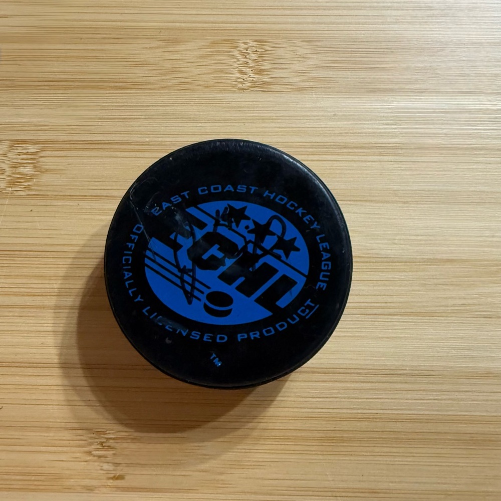 1999-2000 Birmingham Bulls ECHL Official Hockey Puck Unknown Signature